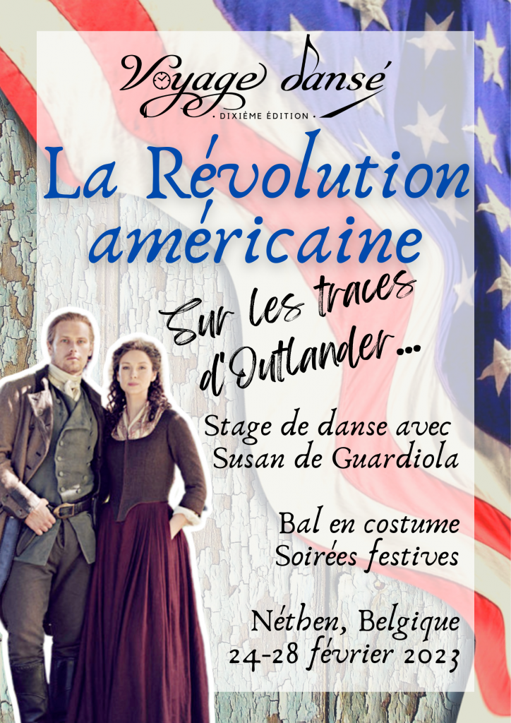 Affiche Voyage Dansé Révolution américaine Outlander