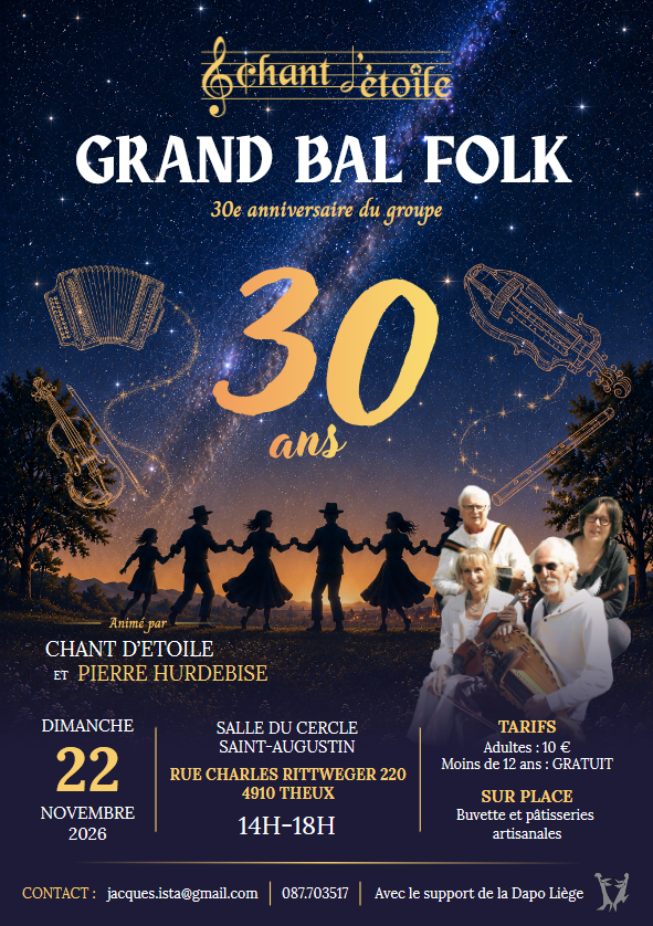 Grand bal folk pour les 30 ans de chant d'étoile